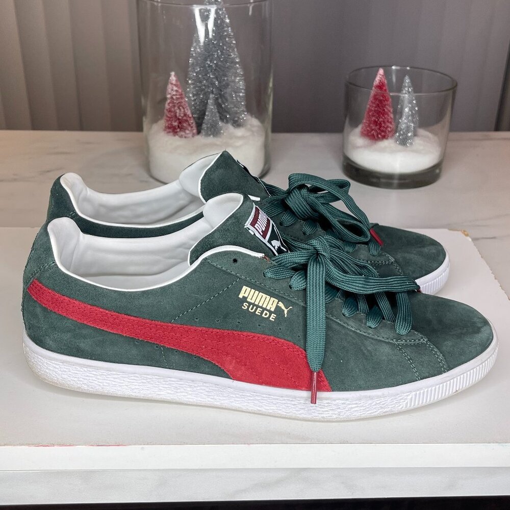 Puma Suede Classic - Green/Burgundy